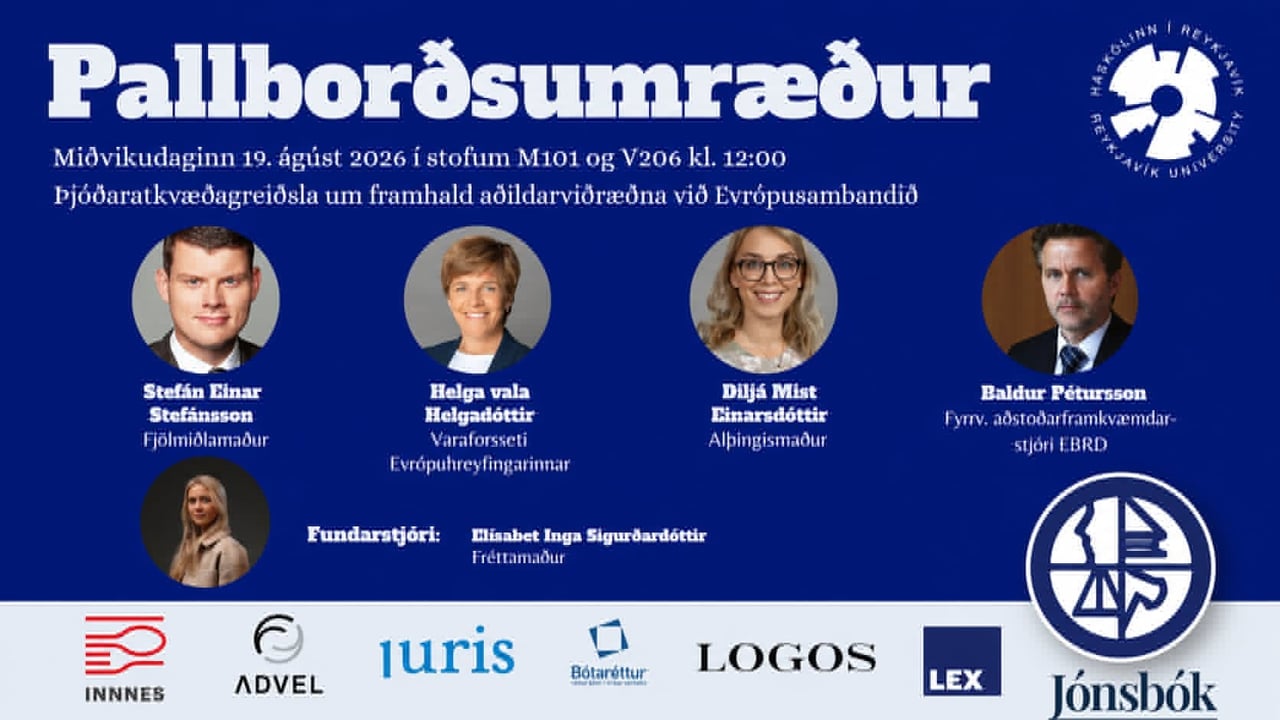 Pallborðsumræður vegna þjóðaratkvæðagreiðslu um framhald aðildarviðræðna við Evrópusambandið