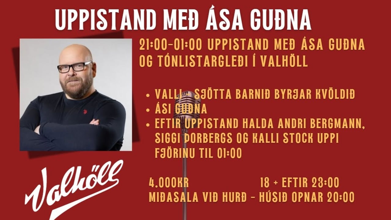 Uppistand með Ása Guðna