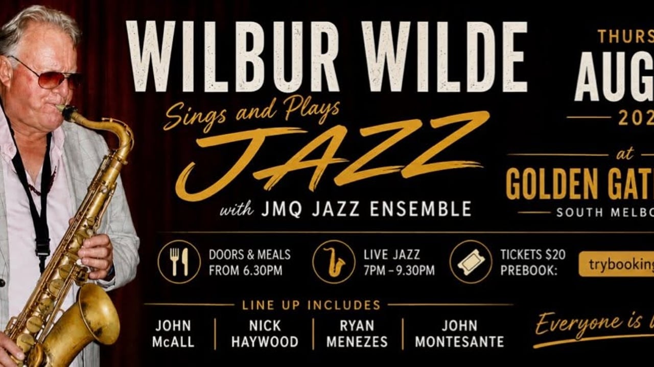 Wilbur Wilde sings + plays Jazz, with JMQ Jazz Ensemble