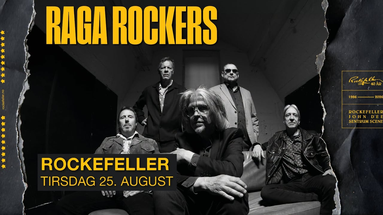 Raga Rockers – Rockefeller 40 år // 25.08.26 – FÅ BILLETTER IGJEN!