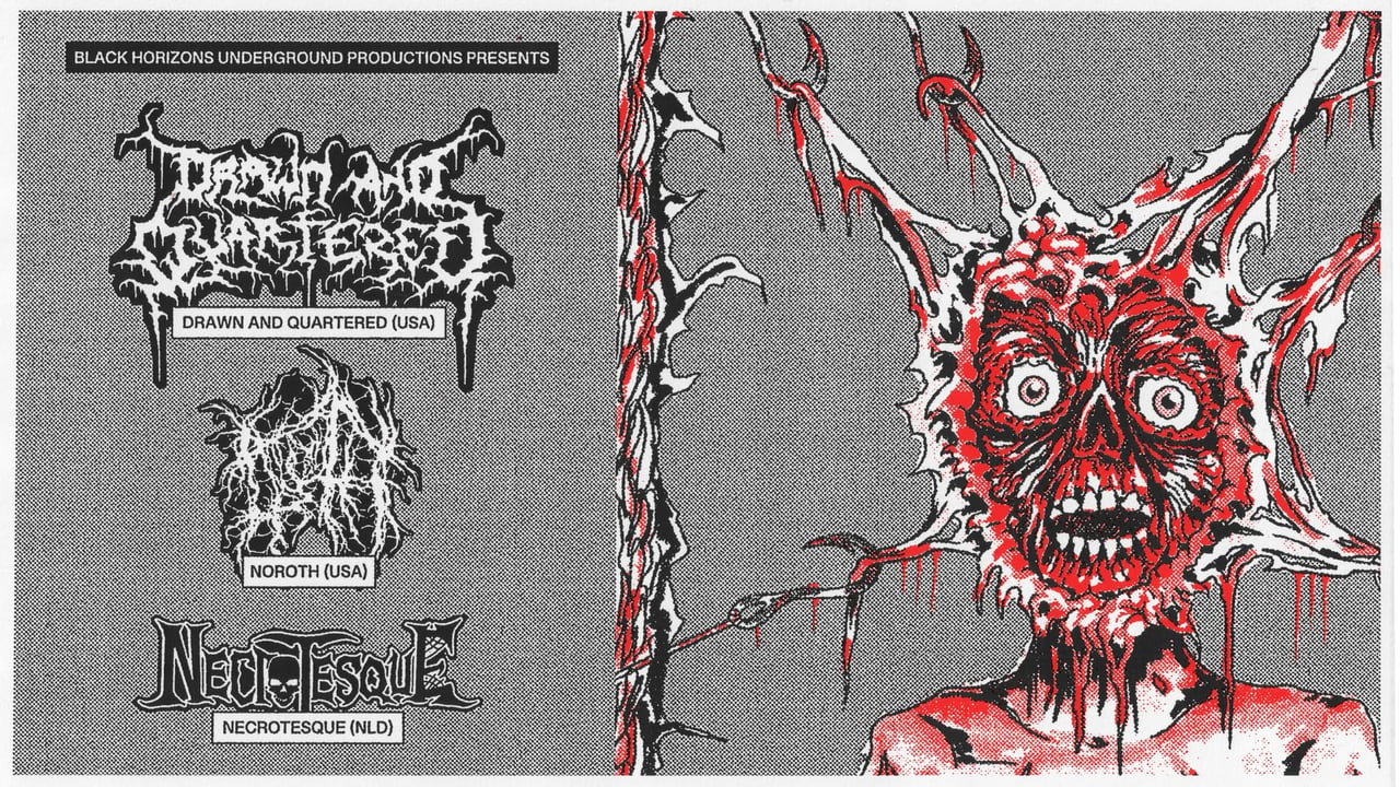 Drawn & Quartered (US) + Noroth (US) + Necrotesque (NL) | Walrus, Groningen