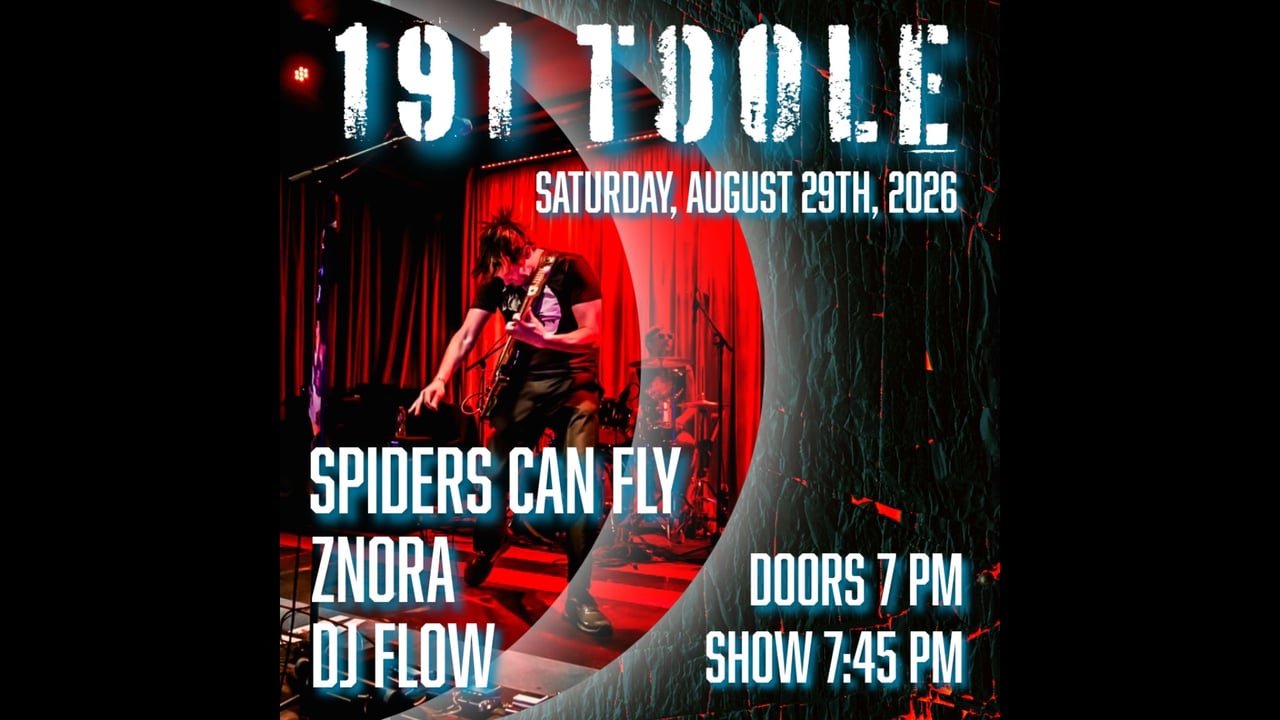 DJ Flow, Insound + Spiders Can Fly @ 191 Toole