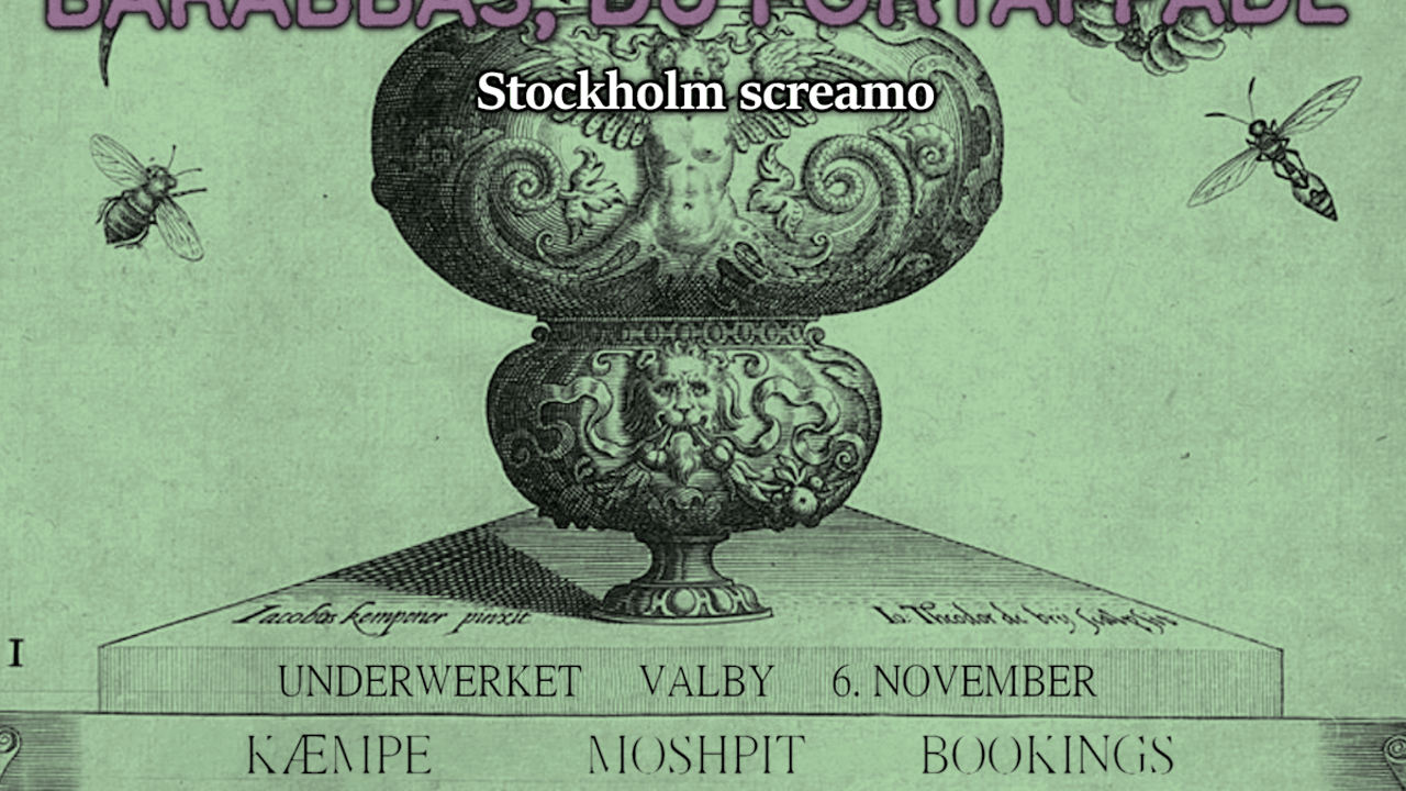 OMSORG – HUDSULT – BARABBAS, DU FÖRTAPPADE (SE) // KÆMPE MOSHPIT VOL. 11. 