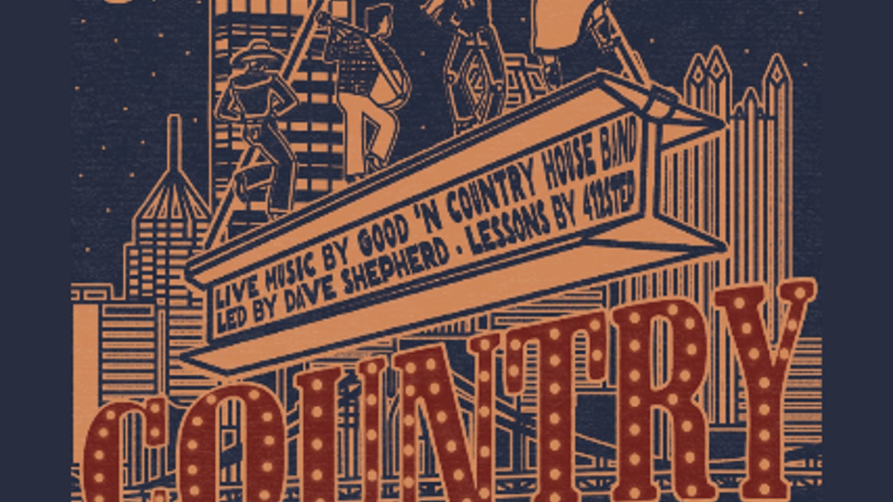 Good 'N Country, live band two step and partner dancing presented by Dave Shepherd and Steel City Squares