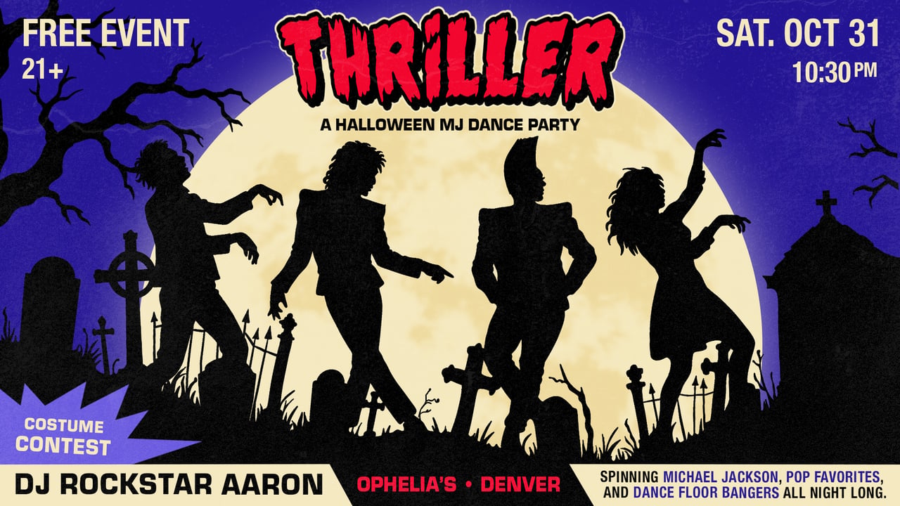 Thriller Night with DJ Rockstar Aaron *FREE SHOW!*