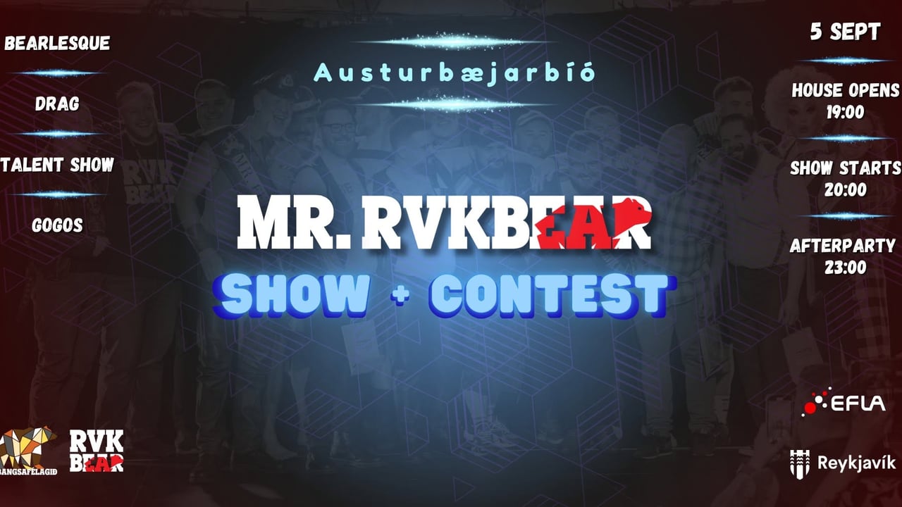 Mr. Reykjavík Bear 2026 Show & Contest + Party