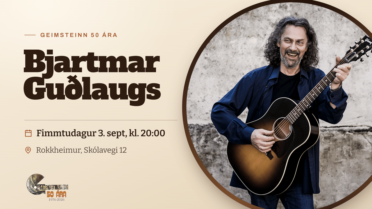 Bjartmar Guðlaugsson - Geimsteinn 50 ára