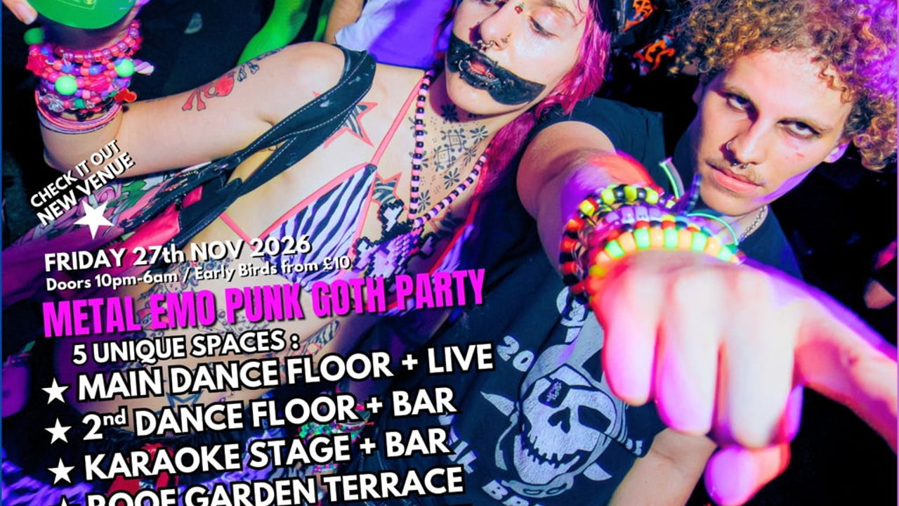 VOODOO ★ LONDON <Metal Emo Punk Goth Party> Nov 2026 - New Vibes - ft Live