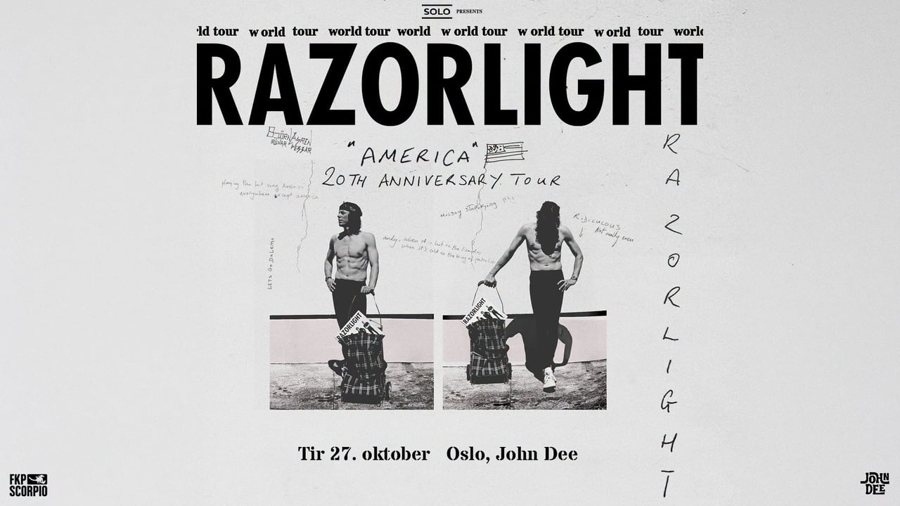Razorlight: «America» 20th Anniversary Tour // John Dee // Pres. av FKP Scorpio