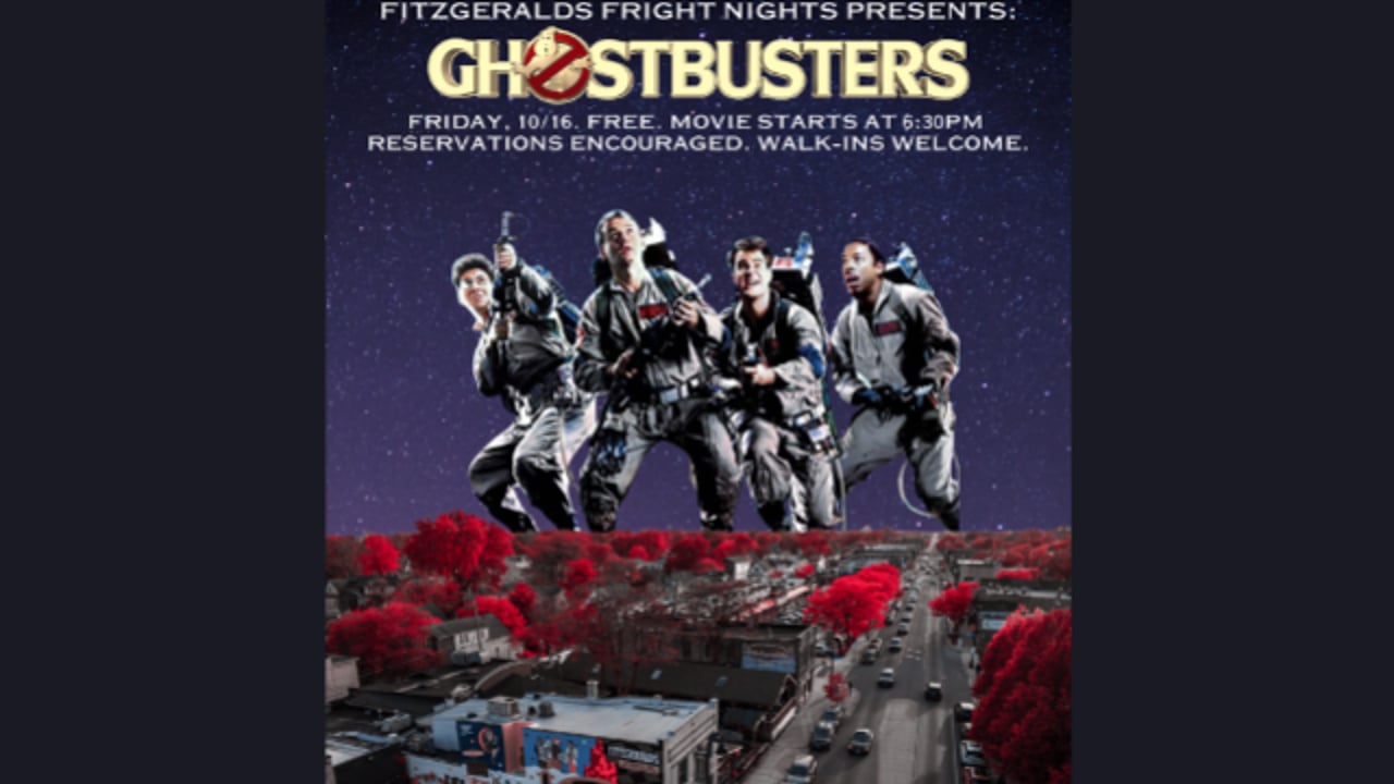"Ghostbusters" at FITZGERALDS Fright Nights! **ft. a visit from a Ghostbusters Car!!**