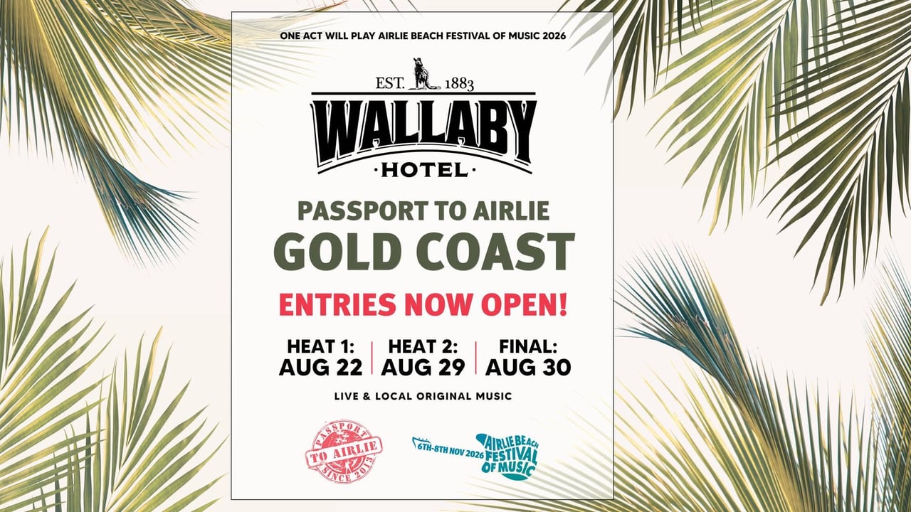 🎸 PASSPORT TO AIRLIE 2026 - GOLD COAST 🎸