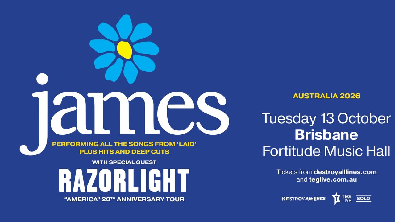 James // Brisbane // Australia 2026 // with special guests Razorlight // Fortitude Music Hall