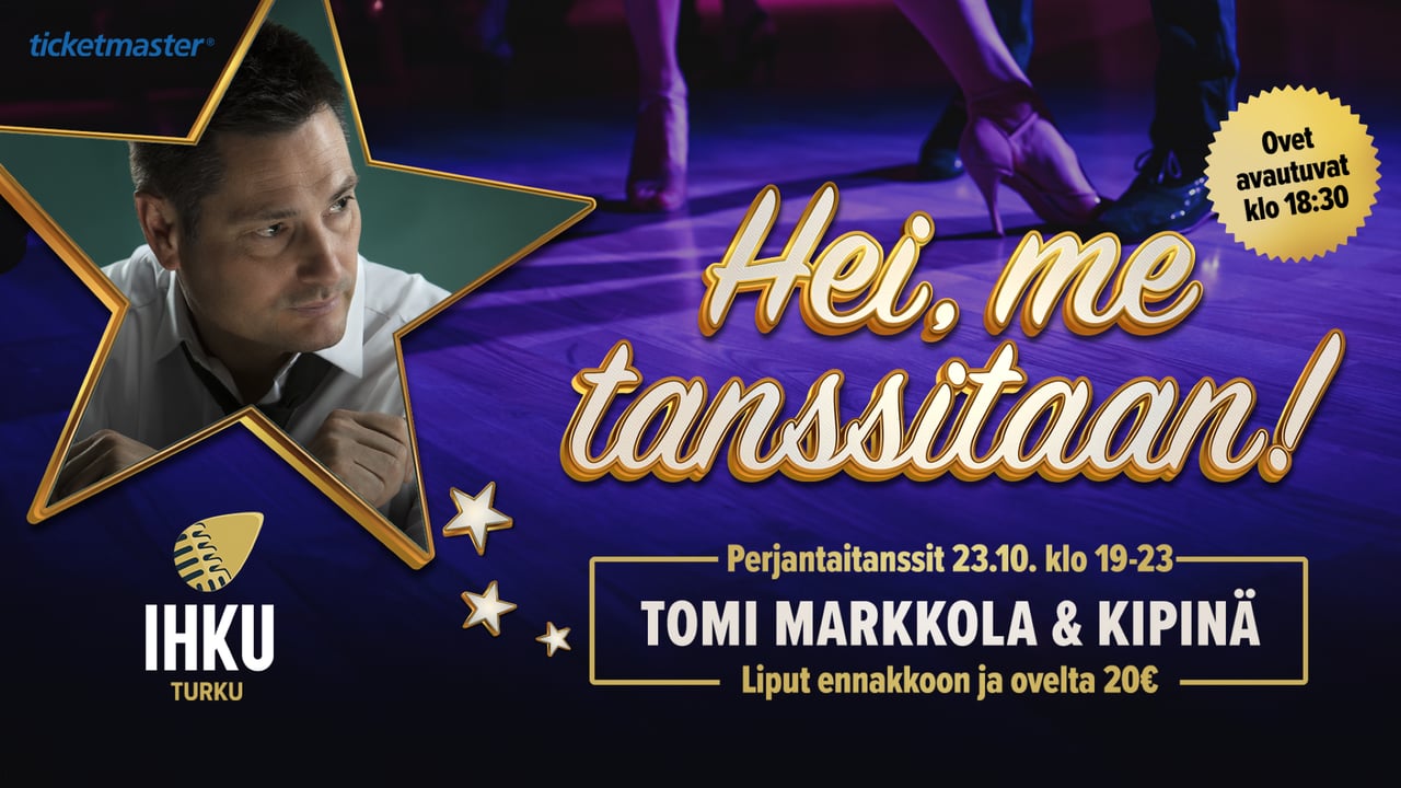 Perjantaitanssit: Tomi Markkola & Kipinä
