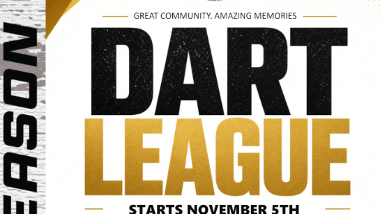 SIDEOUTS DART LEAGUE SIGNUPS SEASON 2027