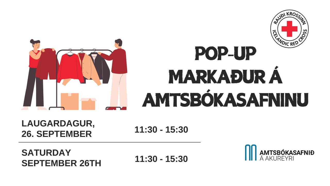 Pop - Up markaður á Amtsbókasafninu