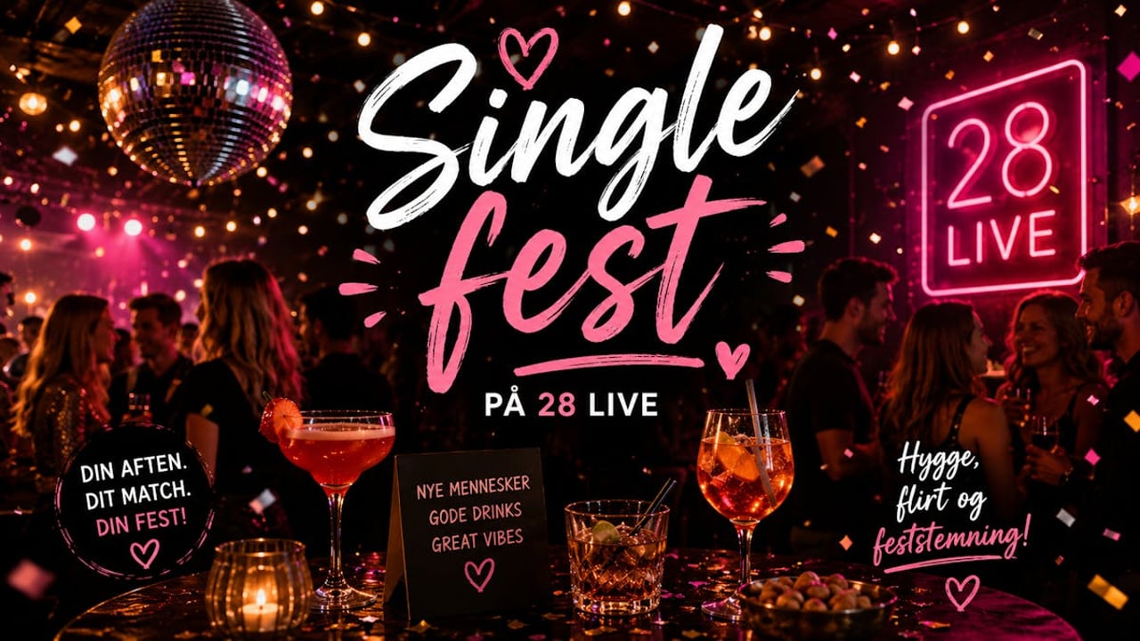 Single fest på 28 Live i Roskilde