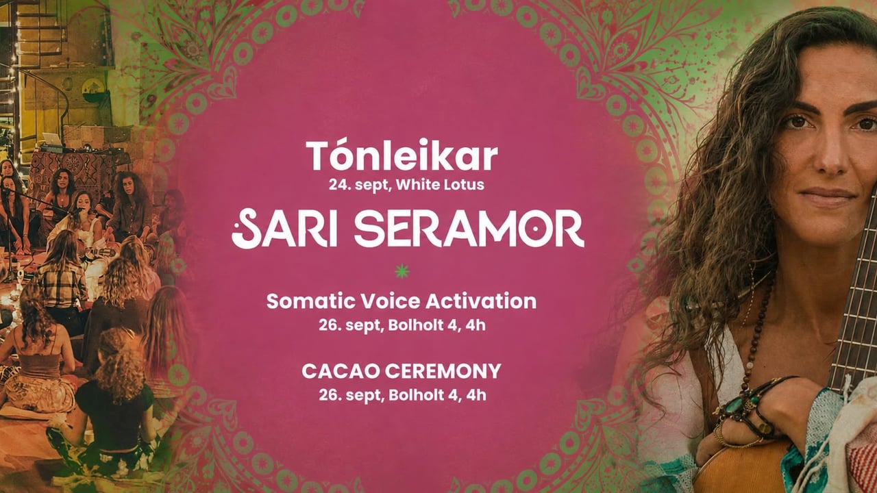 Sari Seramor á íslandi | Forsala til 10. sept