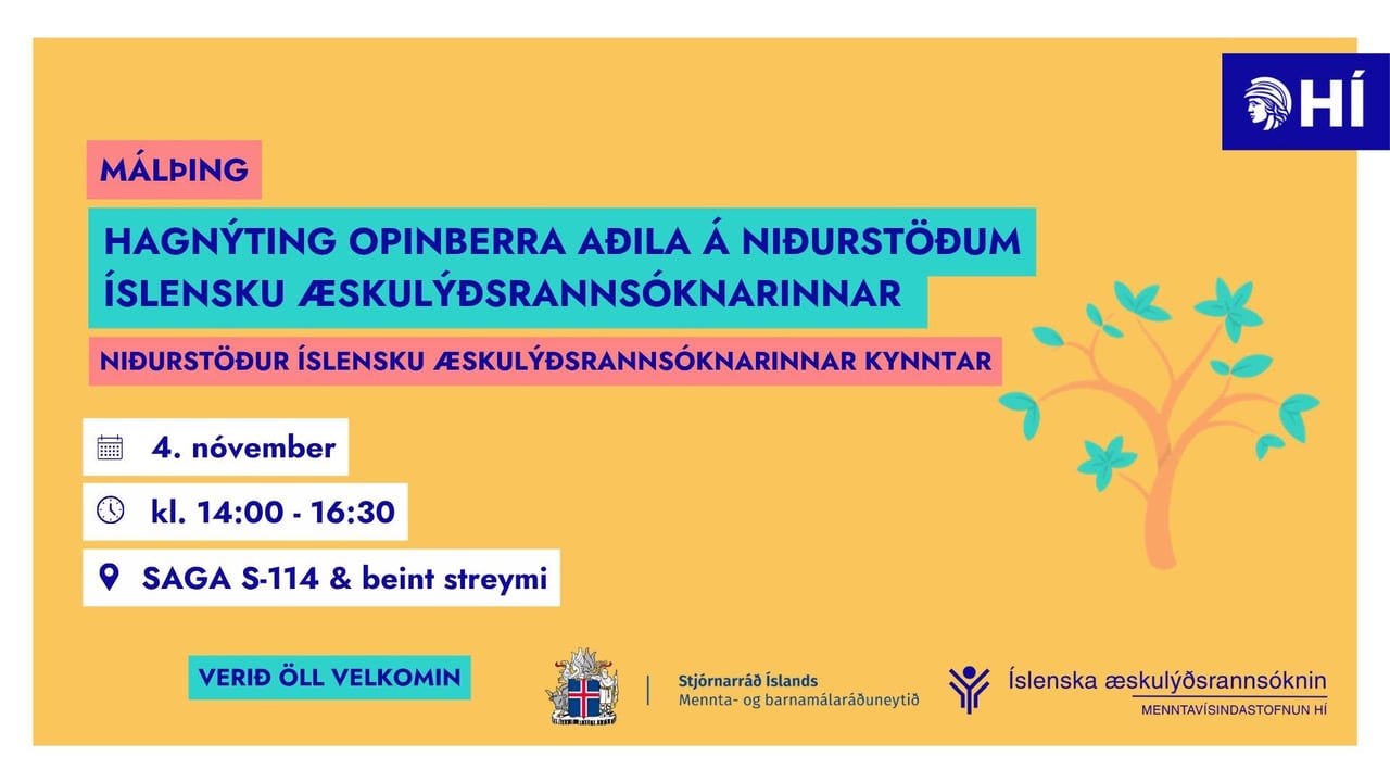 Málþing Íslensku æskulýðsrannsóknarinnar (ÍÆ) 2026
