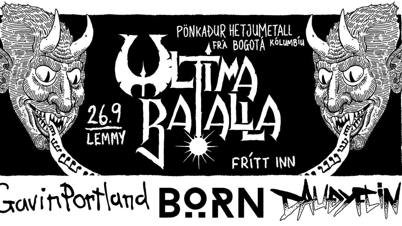 Metal og pönk: ÚLTIMA BATALLA (Kólumbía) á LEMMY!