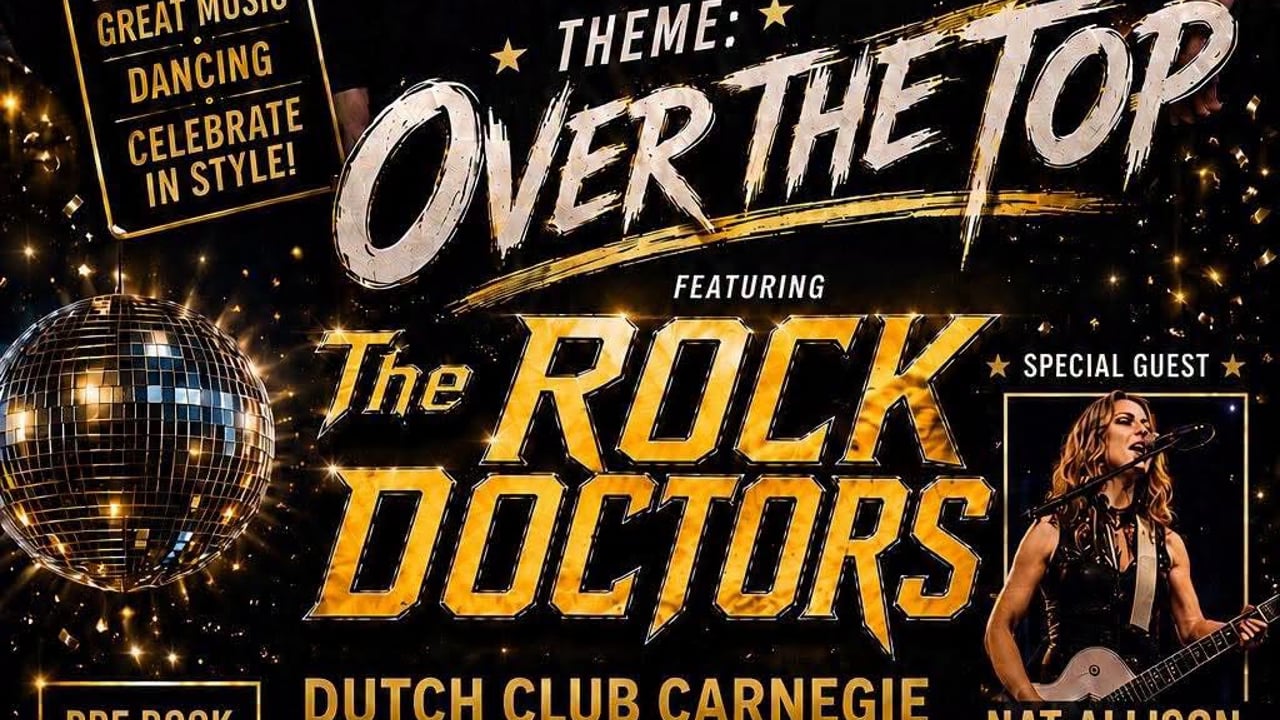  “ NEW YEARS EVE “                     The Rock Doctors with Guest Nat Allison 