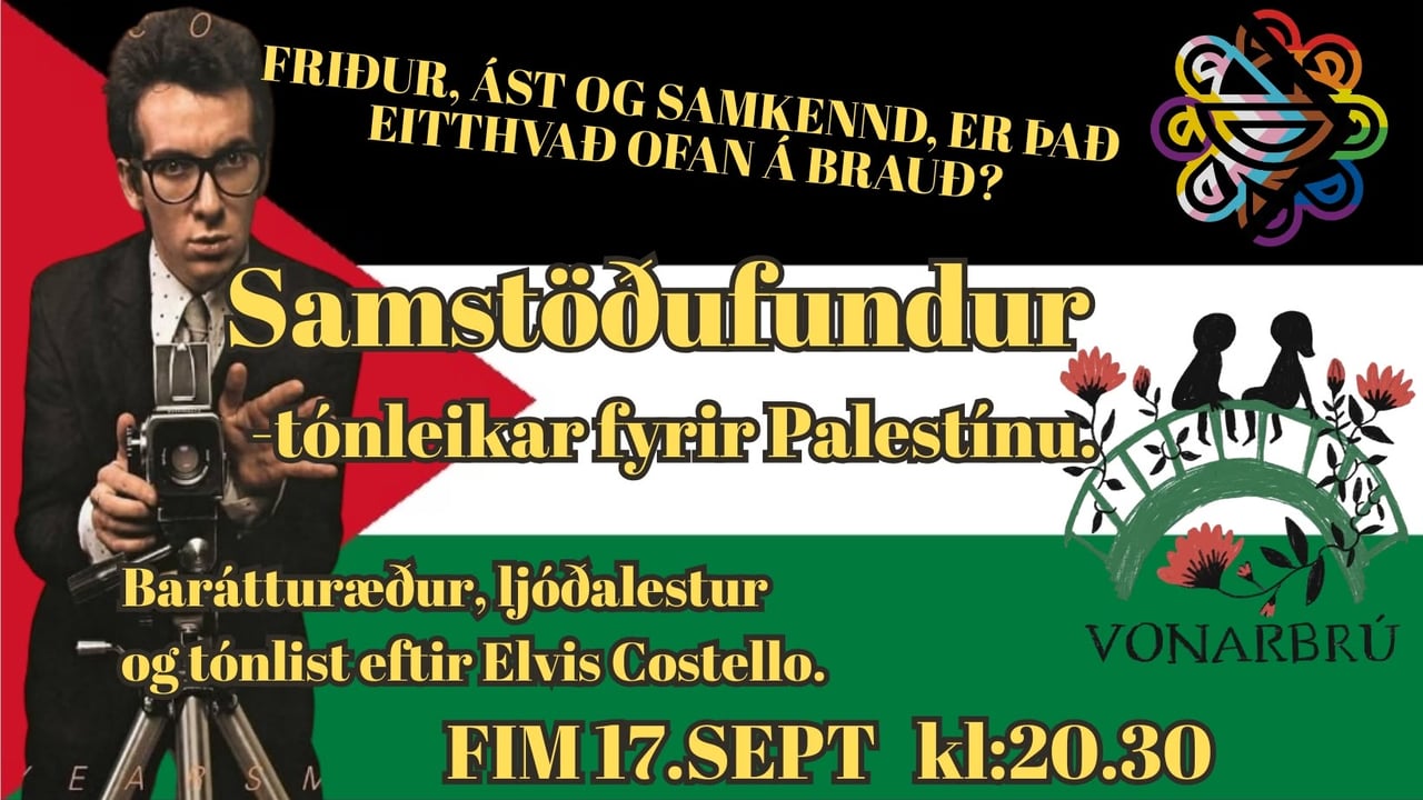 Samstöðufundur og -tónleikar fyrir Palestínu @ Tehúsið