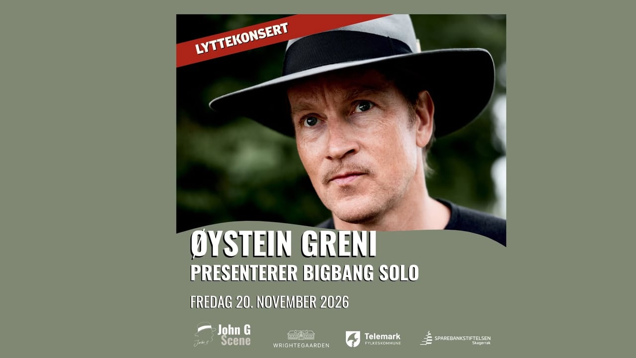 Øystein Greni presenterer Bigbang solo // Wrightegaarden