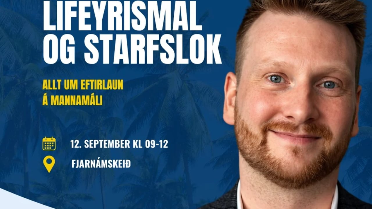 Lífeyrismál og starfslok - Fjarnámskeið 12. september