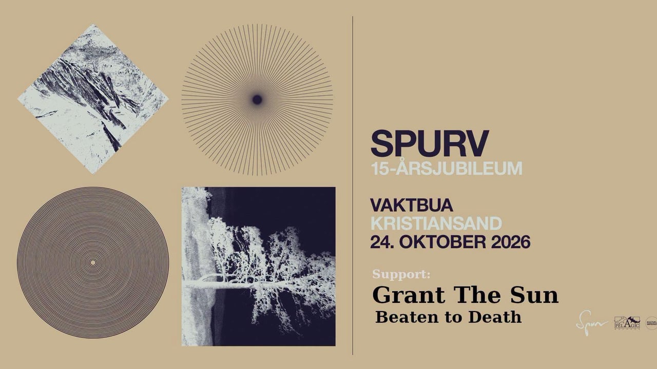  VIVID.presents: Spurv + Grant The Sun + Beaten to Death [post-rock/metal/grindcore] // Vaktbua