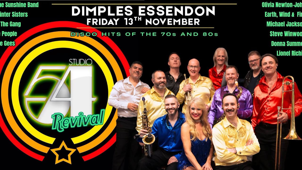 STUDIO 54 REVIVAL AT DIMPLES ESSENDON