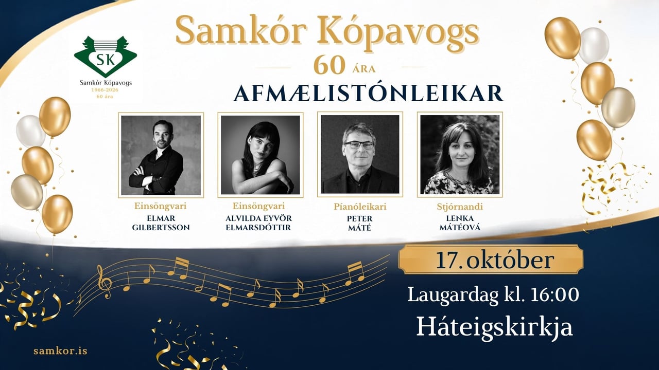 Afmælistónleikar Samkórs Kópavogs