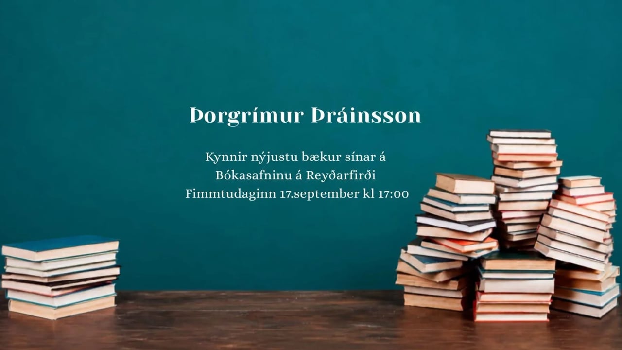 Þorgrímur Þráinsson kynnir nýjar bækur