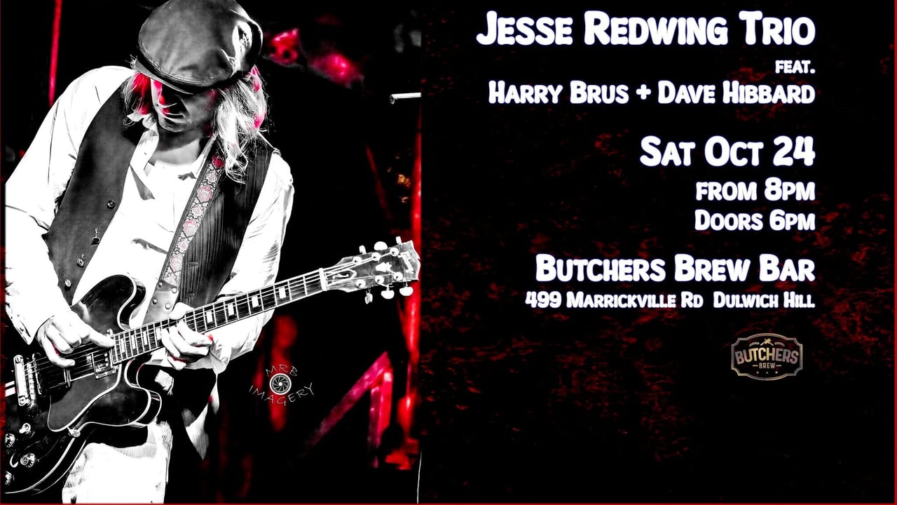 JESSE REDWING TRIO - LIVE AT BUTCHERS BREW BAR!