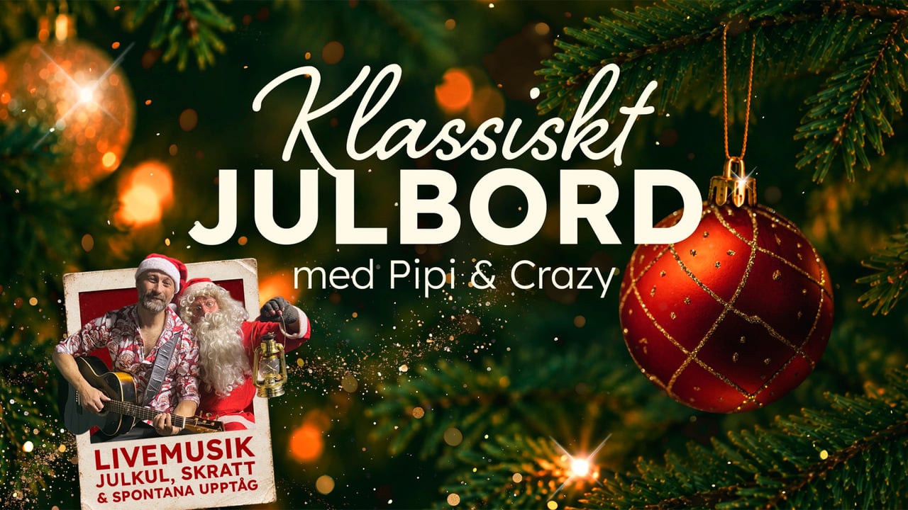 Klassiskt julbord med Pipi & Crazy