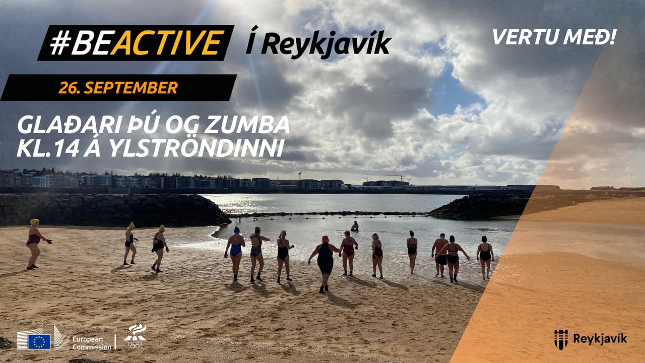 Glaðari þú og zumba á Ylströndinni #Beactive