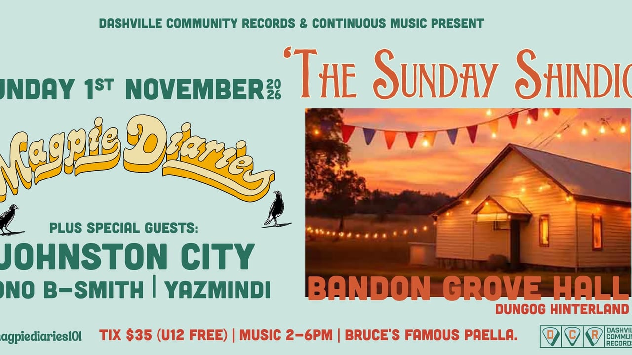 The Sunday Shindig  - Bandon Grove Hall