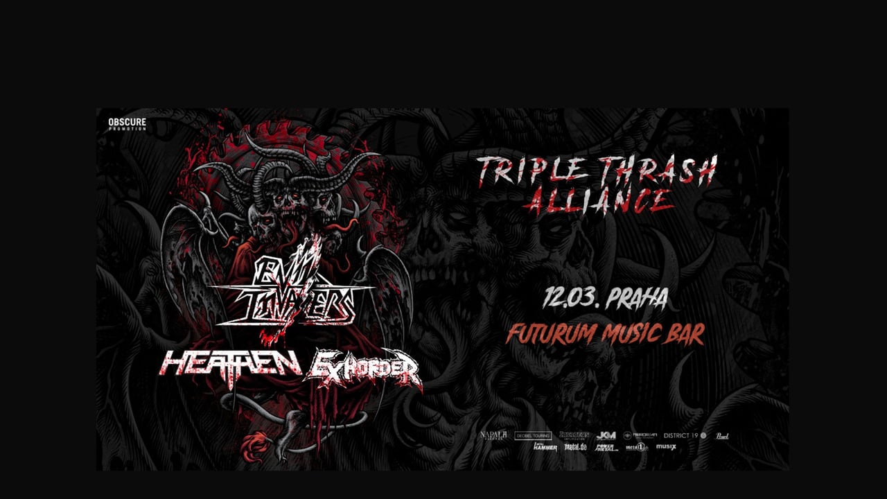 EVIL INVADERS, EXHORDER, HEATHEN, WARFIELD