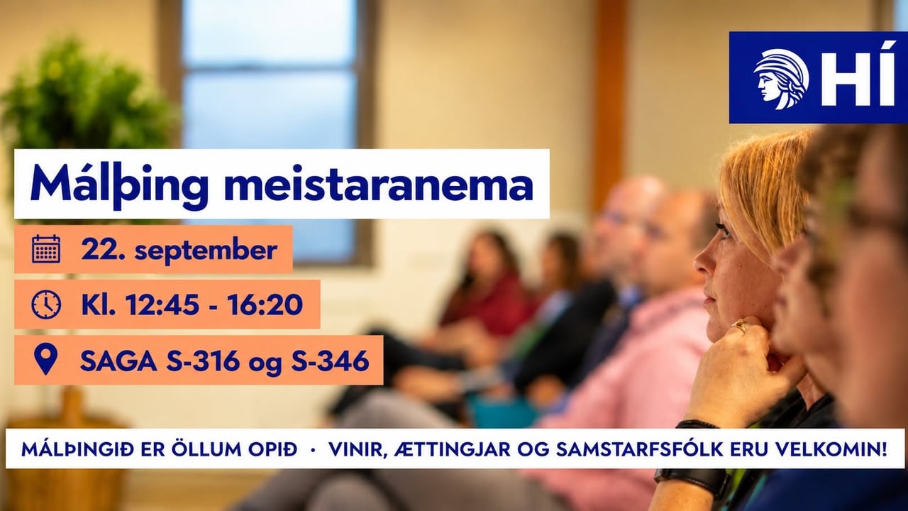 Málþing meistaranema á Menntavísindasviði