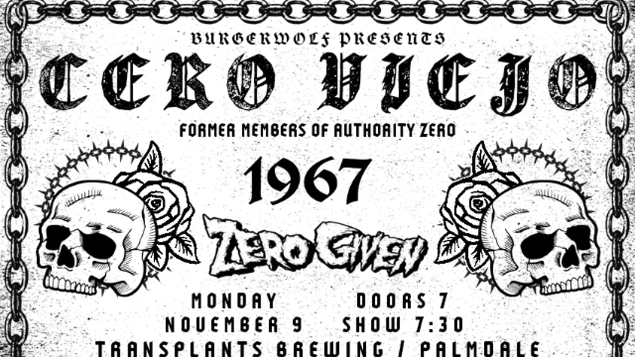 FREE SHOW: CERO VIEJO / 1967 / ZERO GIVEN