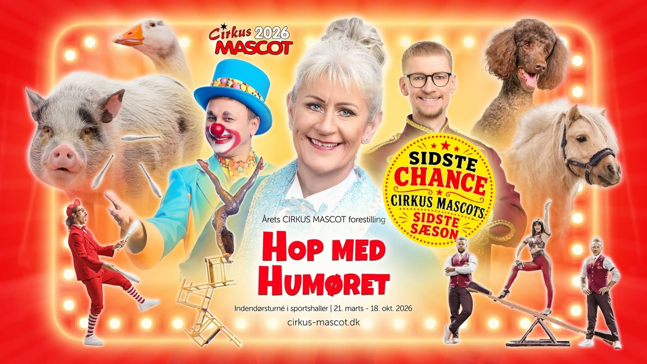 Cirkus Mascots ”HOP MED HUMØRET” i Skive