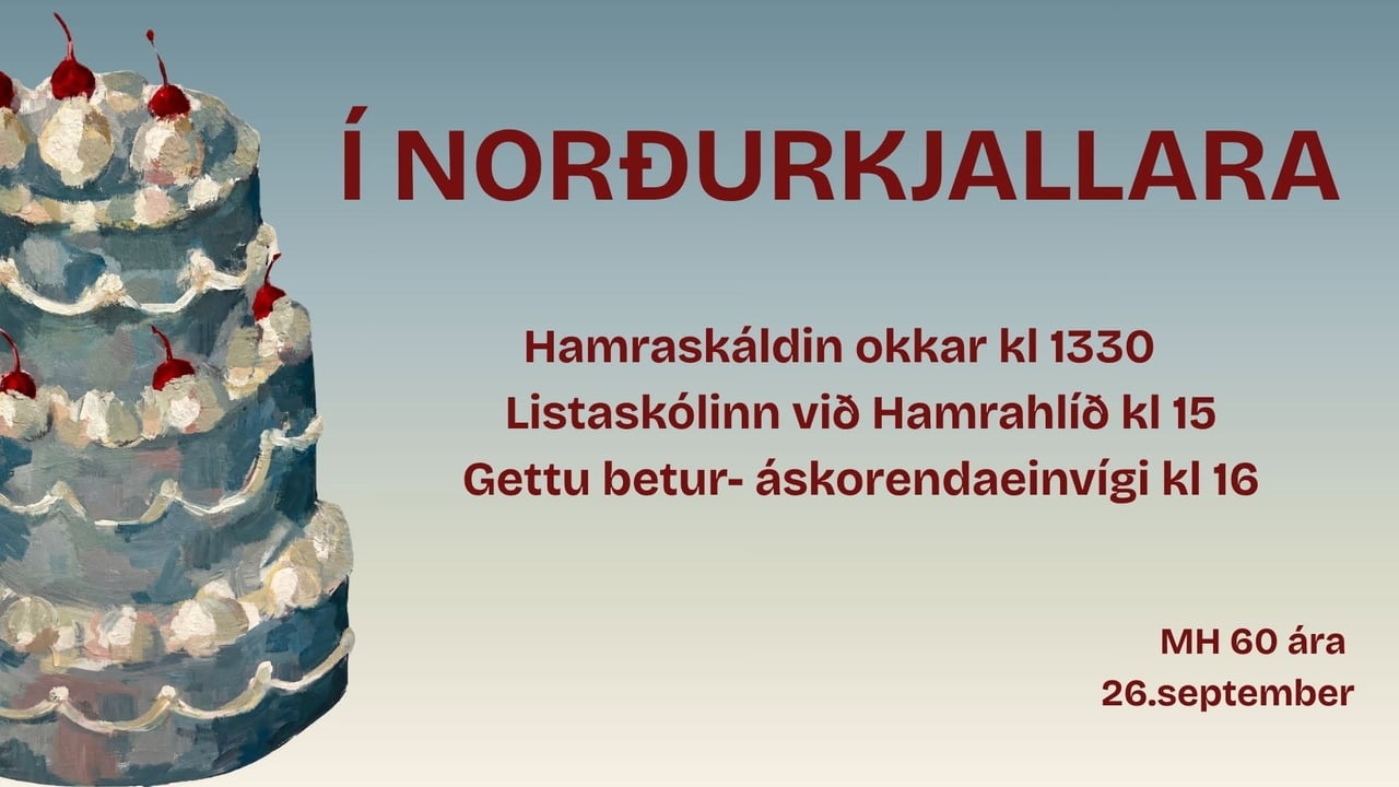 MH60 Afmælisdagskrá í Norðurkjallara