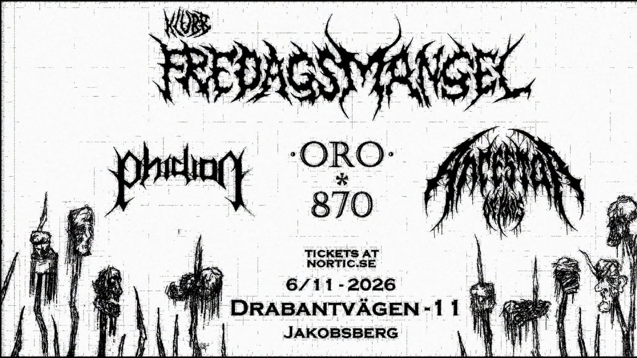 Ancestor Of Kaos + Phidion + ORO-870 Live @Klubb Fredagsmangel