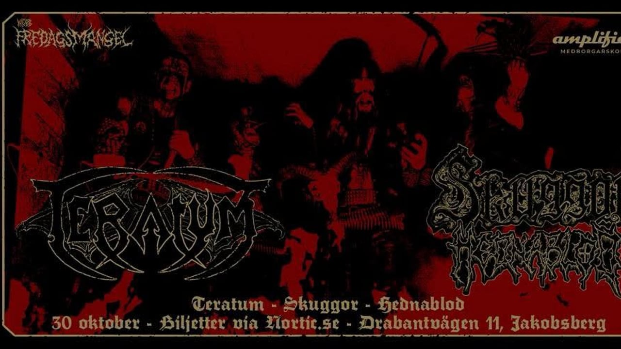 Teratum + Skuggor + Hednablod Live @Klubb Fredagsmangel