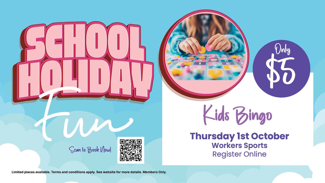 School Holiday Fun - Kids Bingo 