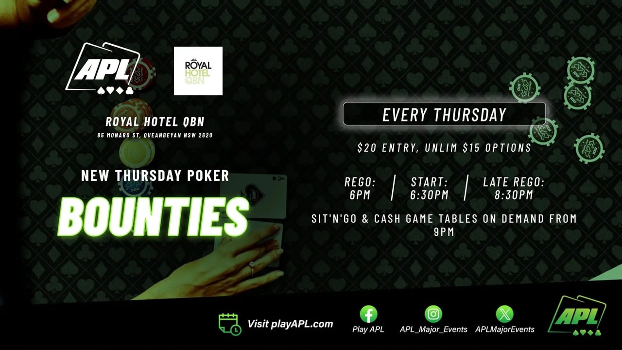 Thursday Bounty Poker | Texas Hold’em at RHQ