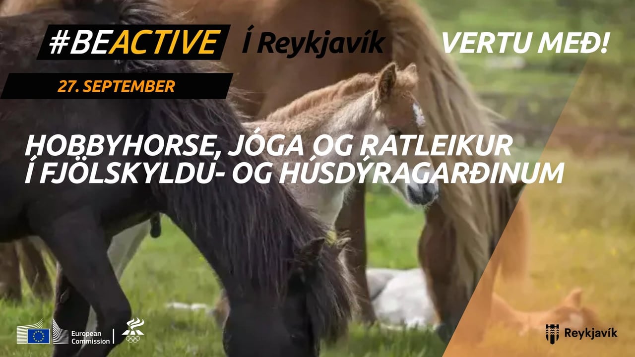 Hobby Horse, jóga og ratleikur í Fjölskyldu- og húsdýragarðinum #BeActive