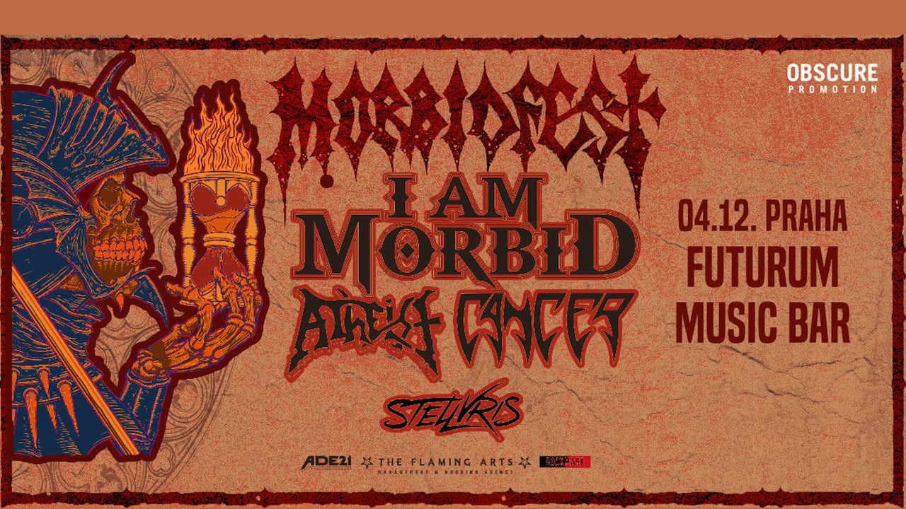I'M MORBID, ATHEIST, CANCER, STELLVRIS
