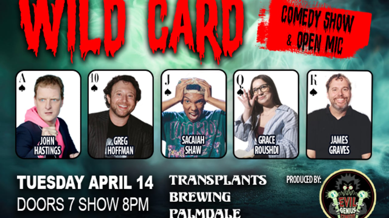 FREE SHOW: WILD CARD COMEDY SHOW AND OPEN MIC