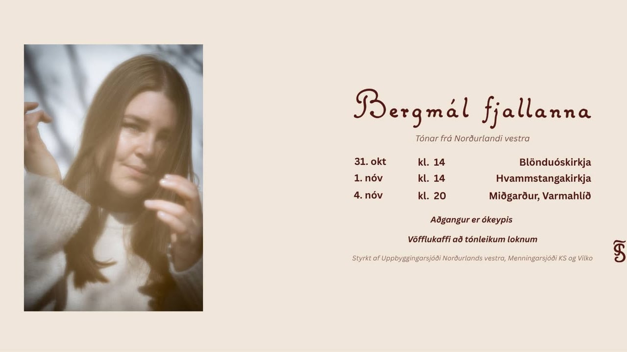 Bergmál fjallanna - útgáfutónleikar Sigurdísar Tryggvadóttur í Blönduóskirkju