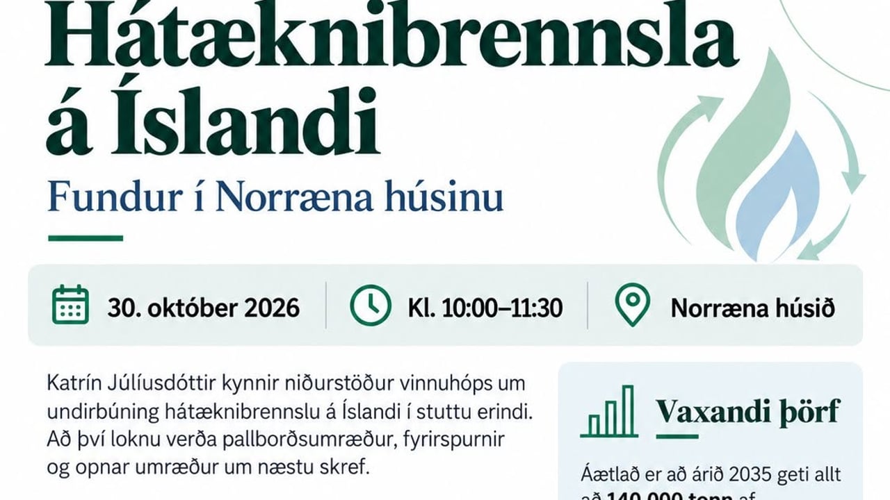 Hátæknibrennsla - Fundur í Norræna húsinu