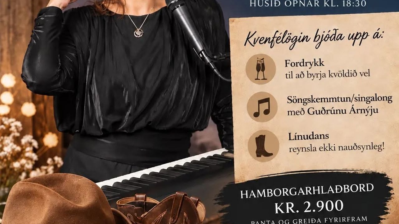 Skemmtikvöld í Árnesi í boði Kvenfélaga í Uppsveitum